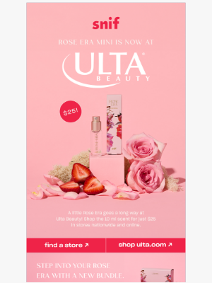 Snif - Rose Era Mini is at Ulta Beauty!