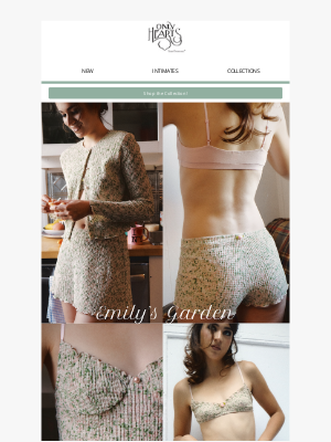 Only Hearts Ltd - 🌸 Step into Emily’s Garden: Shop the New Collection!