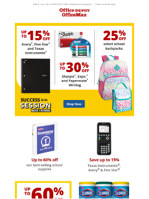 Office Depot & Office Max - Back to School savings are here