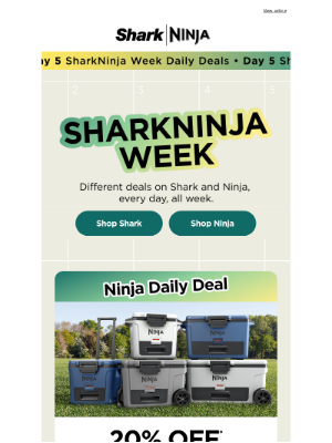 Ninja Kitchen - FrostVault™ coolers 20% off? That’s Day 5 ❄️