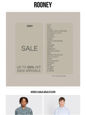 Rooney Shop - SS24 SALE SELECTION - FURTHER DISCOUNTS