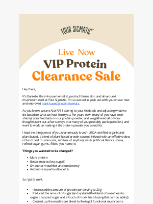 FourSigmatic - Our Protein Clearance Sale is on now