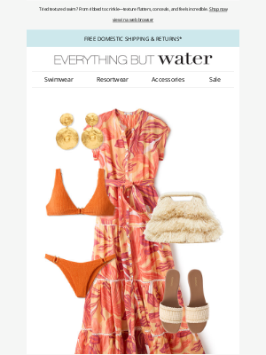 Everything But Water - Hot color, cool style—your full vacation look