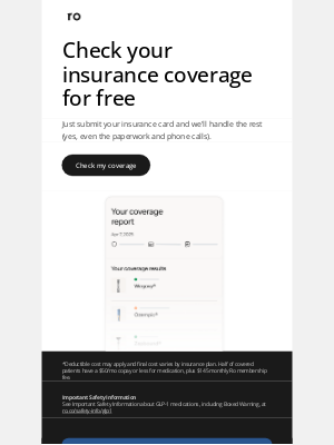 Ro - Only $50/month* for GLP-1s?