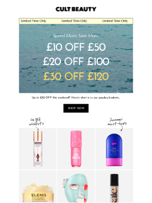 Cult Beauty (United Kingdom) - Unlock up to £30 OFF today!