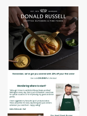 Donald Russell - What will you spend your discount on?