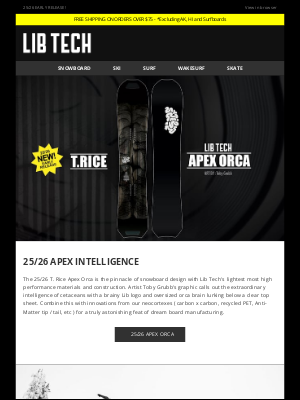 Lib Tech - 25/26 APEX INTELLIGENCE