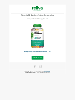 Reliva CBD - 🌱 Delicious CBD Gummies for Half Off?? Reliva CBD Savings