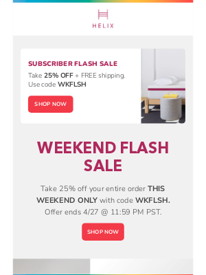 Helix Sleep - 🚨 Surprise! Flash sale starts NOW
