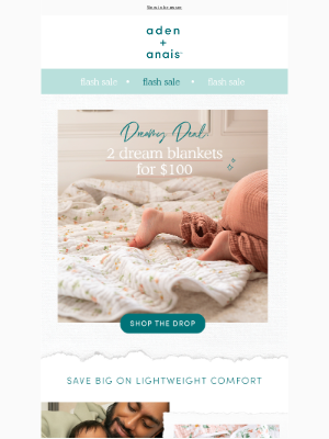aden + anais - 📣 flash sale: snag 2 dream blankets for $100