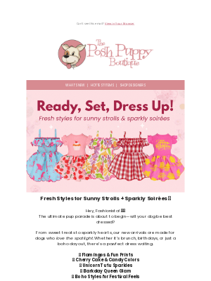 Posh Puppy Boutique - Dressed to Impress: New Looks for Your Stylish Pup 👗🐾