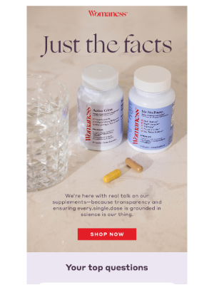 Womaness - Should you supplement as you age?