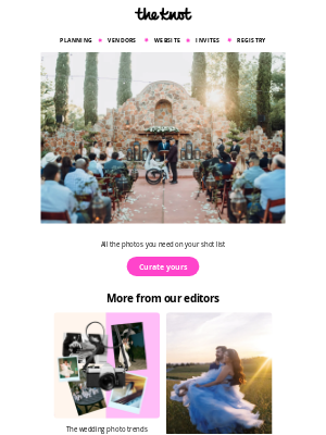 The Knot - An essential wedding photo shot list