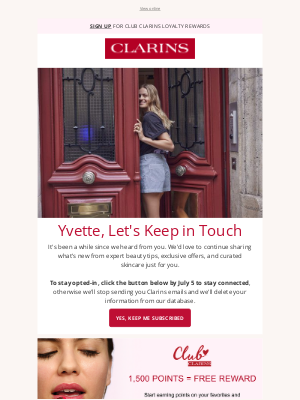 Clarins - We Miss You