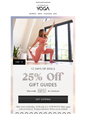 YogaOutlet - 25% OFF Gift Guides 🎉