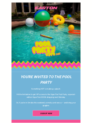 Easton Slowpitch - Here's Your Invite to the Pool Party 🏖️