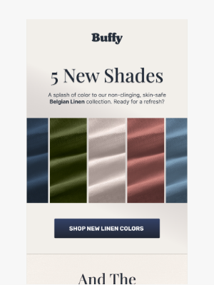 Buffy - JUST LAUNCHED: 5 New Colors