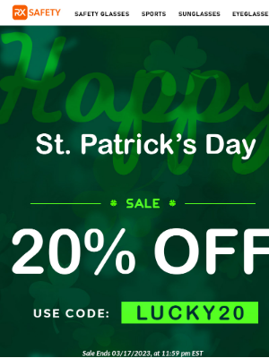 Phillips Safety Products - Happy St Patty's Day! Cheers to 20%