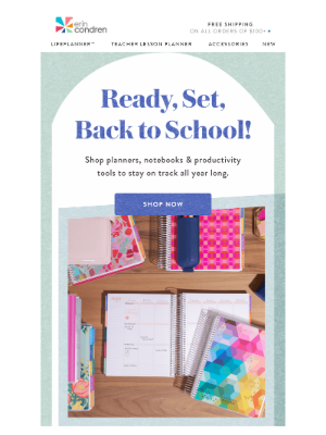 Erin Condren - Back to school = back to planning