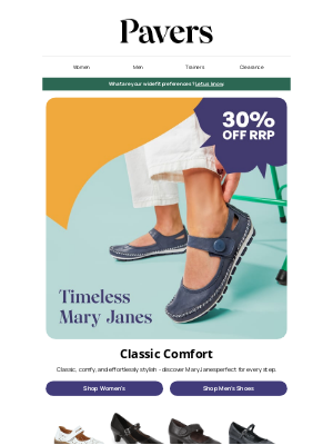 Pavers Shoes (United Kingdom) - Timeless mary janes with 30% off RRP