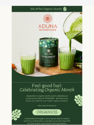 Aduna (United Kingdom) - Feel-good fuel for Organic Month 💚