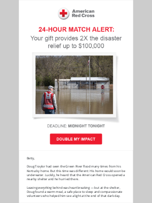 American Red Cross - 🚨 ❤ All gifts MATCHED to provide double the lifesaving relief