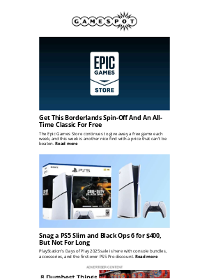 GameSpot - New Free Game Is Up For Grabs