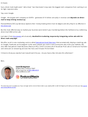 PostcardMania - Google’s direct mail strategy, revealed