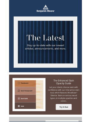 Benjamin Moore - The June Issue of “The Latest” is Here