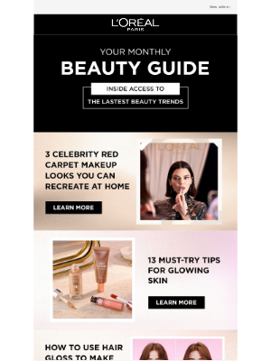 Your Monthly Beauty Guide
