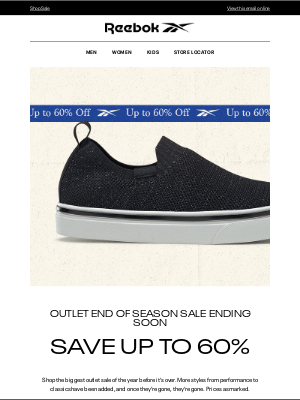 Reebok - Save up to 60% on ~even more~ styles now