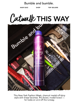 Bumble & Bumble - We raided our Pros’ styling kits for these NYFW faves 👀