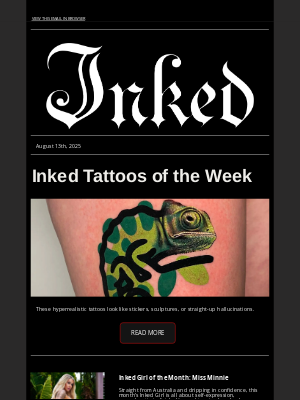 Rebel Circus - Inked Mag Weekly: Tattoos of the week, Mr. Flower Fantastic, Ireland Baldwin, and More!