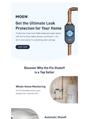 Moen - One device with all-in-one leak protection.