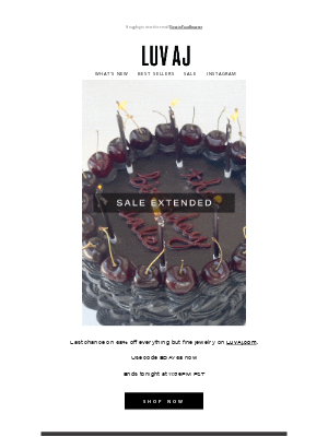 Luv Aj - EXTENDED ‼️ 24HR BDAY SALE