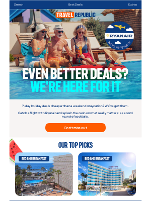Travel Republic (United Kingdom) - Your next getaway just got cheaper 🤑