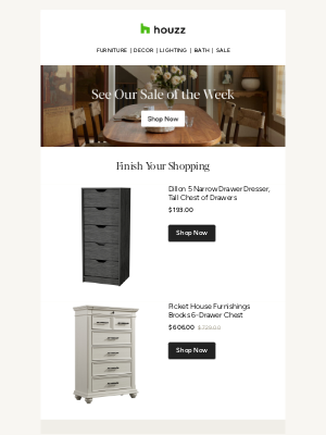 Still interested in Dillon 5 Narrow Drawer Dresser, Tall Chest of Drawers?