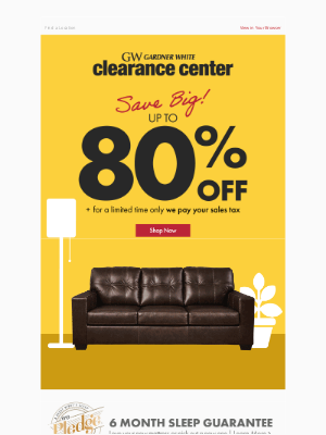 Gardner-White - Discover Our Latest Clearance Gems!