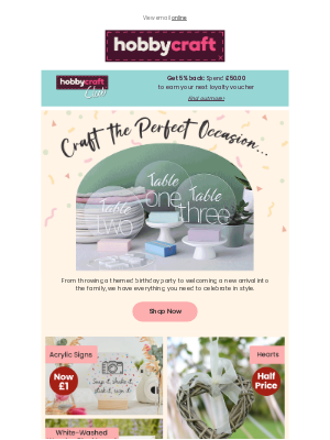 Hobbycraft (United Kingdom) - Craft the perfect occasion 🥳