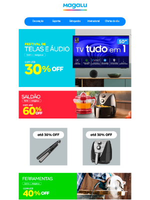 Magazine Luiza (Brazil) - Sua TV nova está aqui 😍