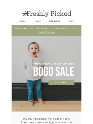 Freshly Picked - Don’t Miss Out – Buy One, Get One All Baby Shoes!👀