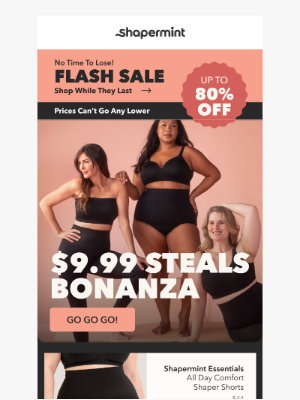 Shapermint - $9.99 Flash Sale ⚡ Nothing Will Last