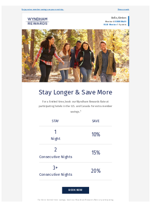 Wyndham Hotel Group - Save 10%, 15% or 20%