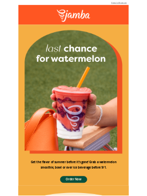 Jamba Juice - Watermelon Summer is Ending 🥲