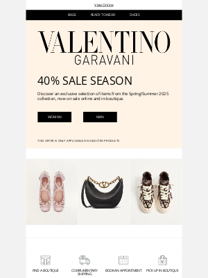 Valentino - Spring/Summer 2025: Sale Season