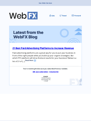 WebpageFX - 21 Best Paid Advertising Platforms to Increase Revenue