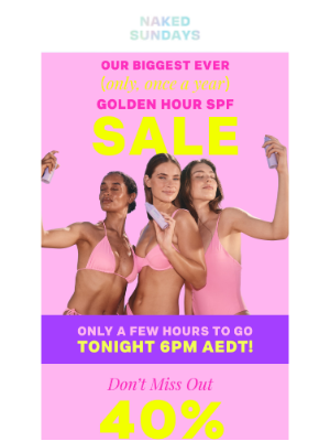 Naked Sundays (Australia) - Our Biggest Sale Starting Soon💜