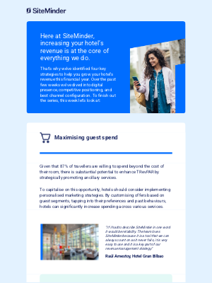 SiteMinder - Are you maximising guest spend from each booking?