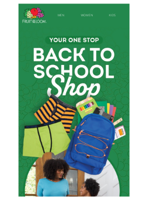 Fruit of the Loom - Your One Stop Back-to-School Shop! 🍎
