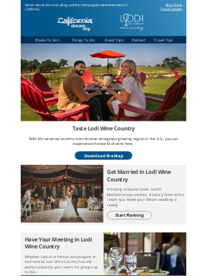 Visit California - Visit Lodi Wine Country: 85+ Award-Winning Wineries